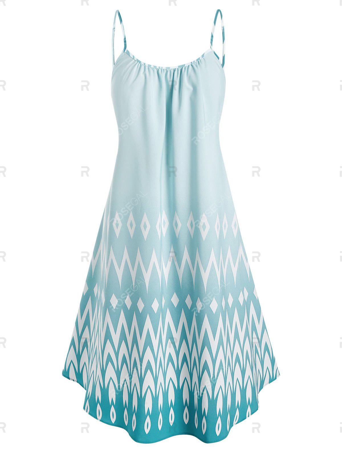 Plus Size & Curve Zig Zag Cami Midi Dress with Twisted T Shirt