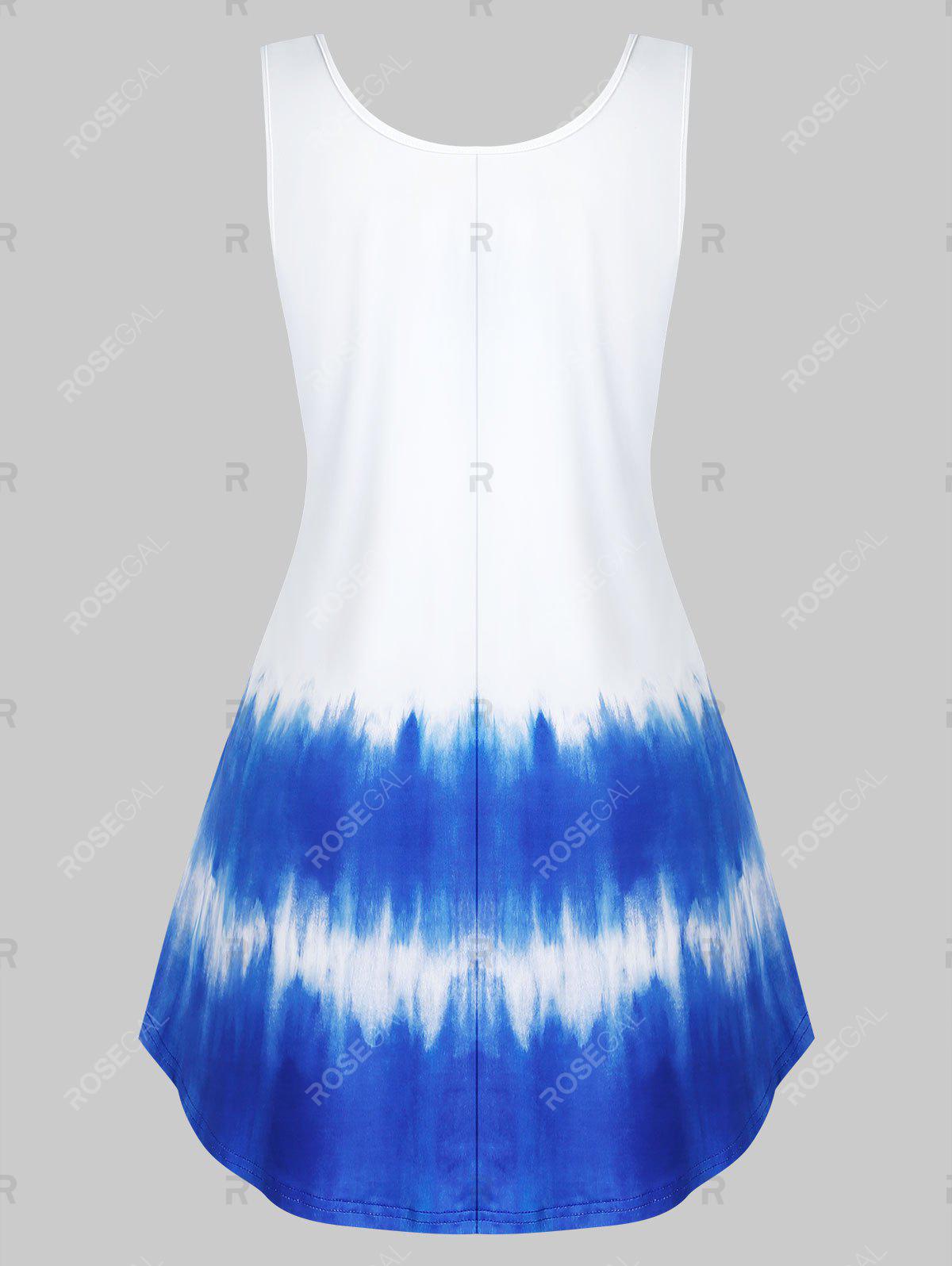 Plus Size & Curve Faux Twinset Tie Dye Tank Top