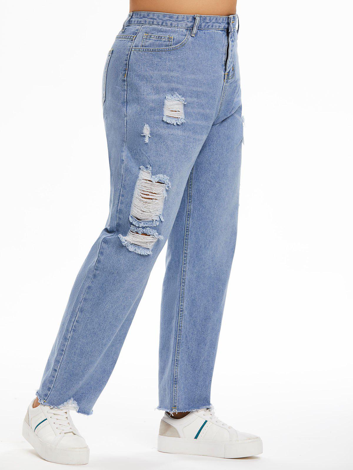 Plus Size & Curve Ripped Baggy Jeans