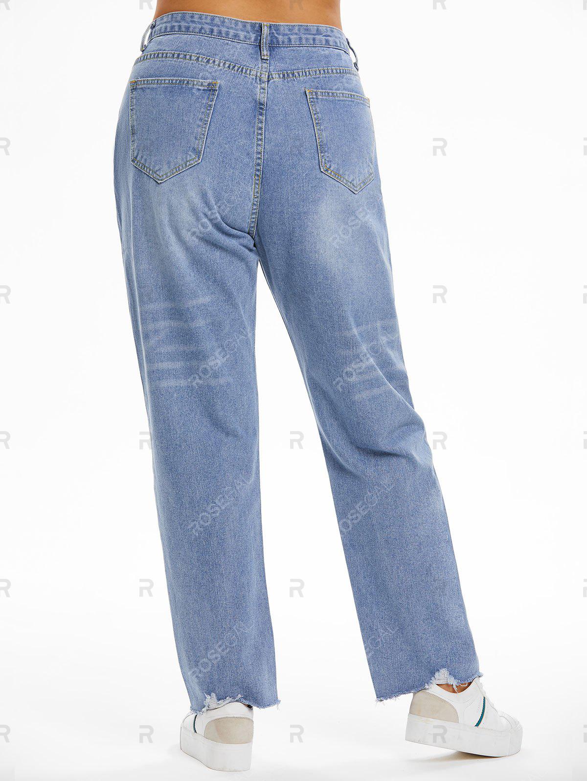 Plus Size & Curve Ripped Baggy Jeans