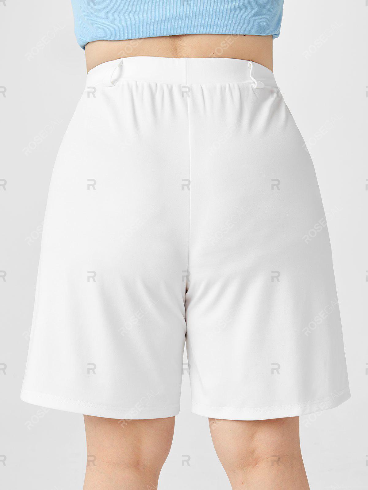 Plus Size & Curve Pocket High Waisted Bermuda Shorts